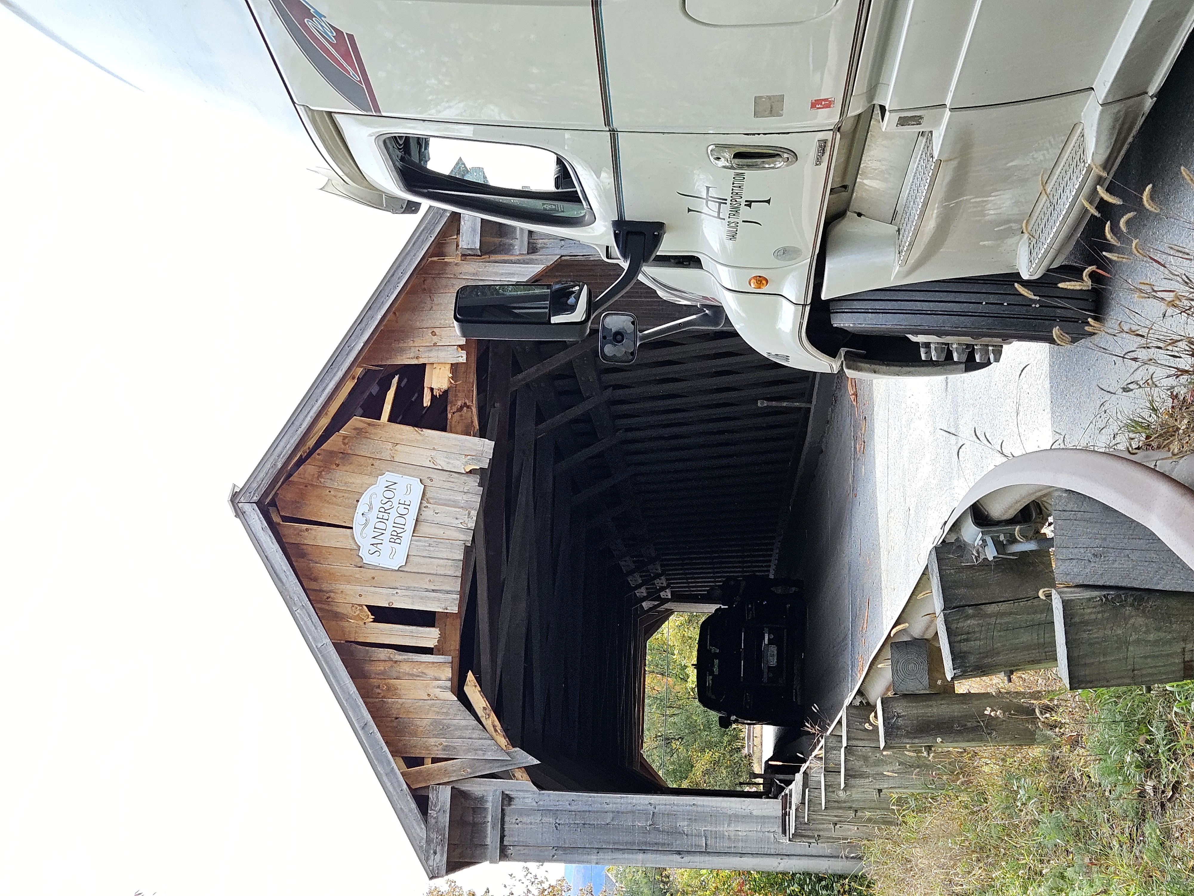 Sanderson Covered Bridge Damage photo by Paul Limmer